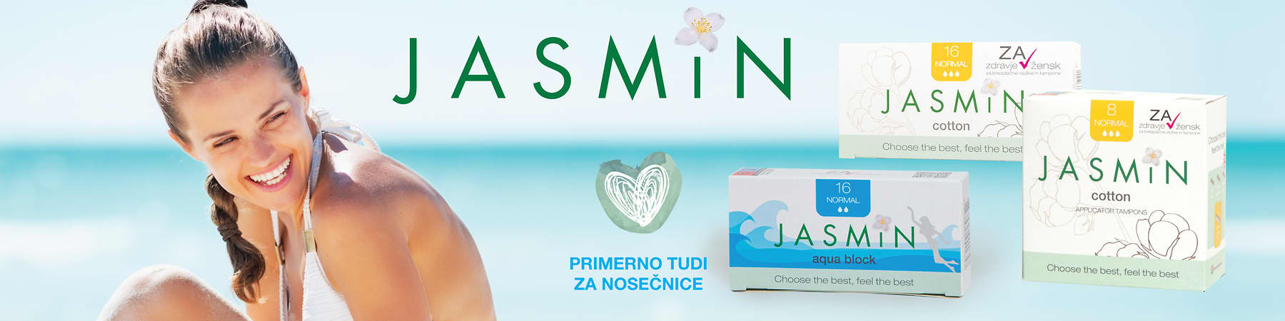 Jasmin vložki in ščitniki perila