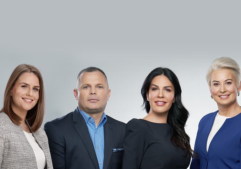 Im Bild: Die Geschäftsführung von dm Serbien und Nordmazedonien