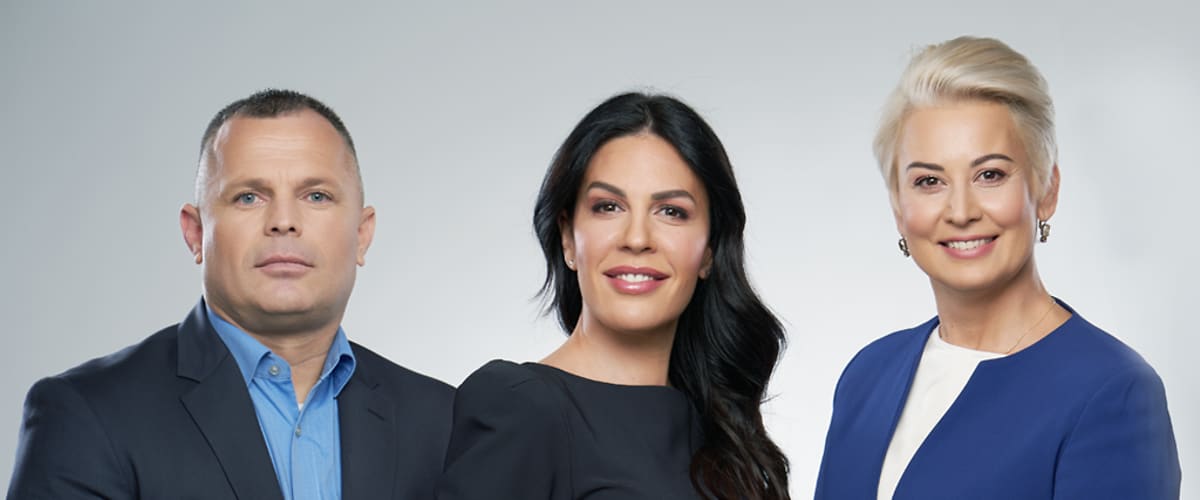 Im Bild: Die Geschäftsführung von dm Serbien und Nordmazedonien