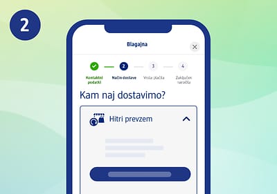 dmPaketomat izbira v aplikaciji