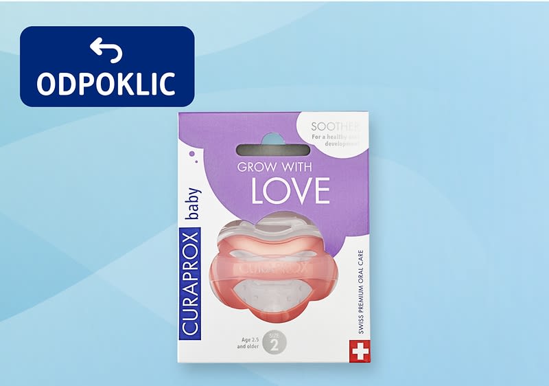 Alt-Text Odpoklic Curaprox baby dudo Grow with Love