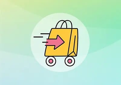 Alt-Text Hitra dostava do vaših vrat s paketom in kolesi