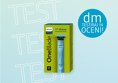 Alt-Text Philips OneBlade paket z britvico in embalažo