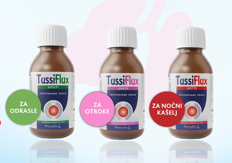 Alt-Text Sončni zahod z logotipi medicinske nege, družine in naravne lekarne