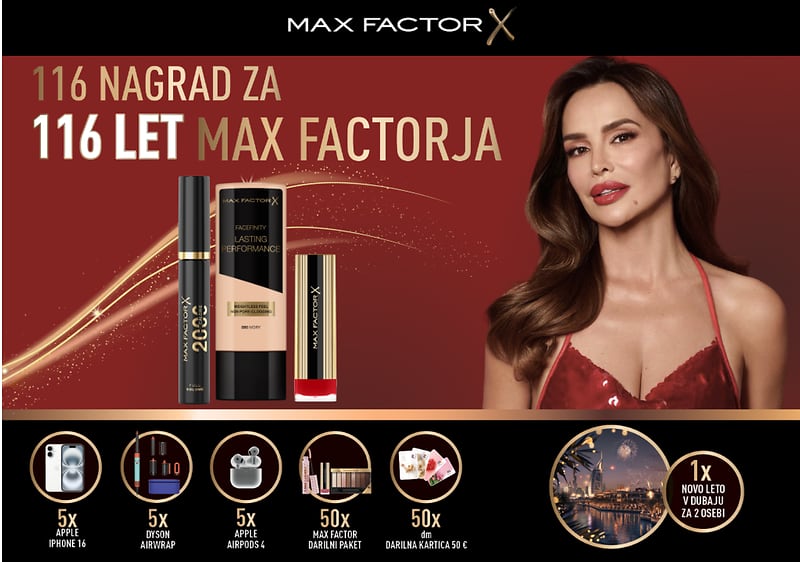 Max Factor maskara in znana pevka Severina