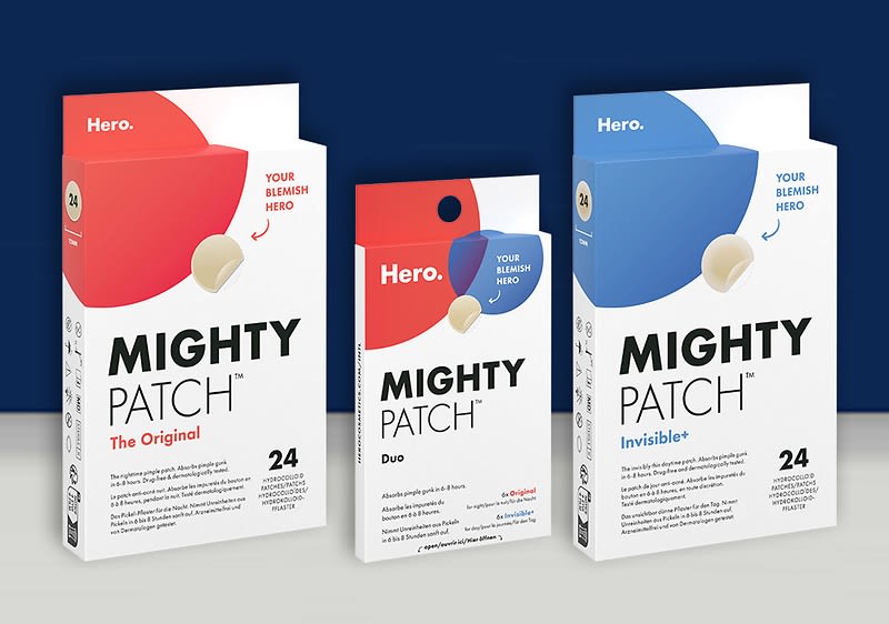 Alt-Text Paketi obližev za akne Mighty Patch Original Duo Invisible+