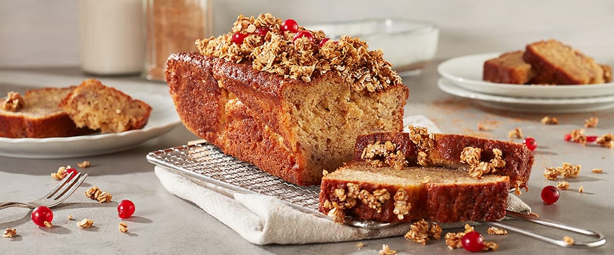 Bananin kruh s hrustljavimi ovsenimi kosmiči