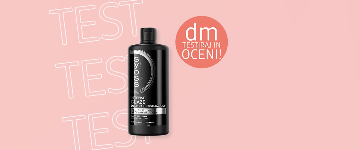 Testiraj in oceni: Syoss šampon za lase Intense Glaze, 440ml