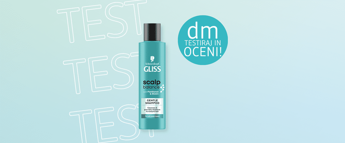 Testiraj in oceni: GLISS šampon Scalp Gentle, 200ml