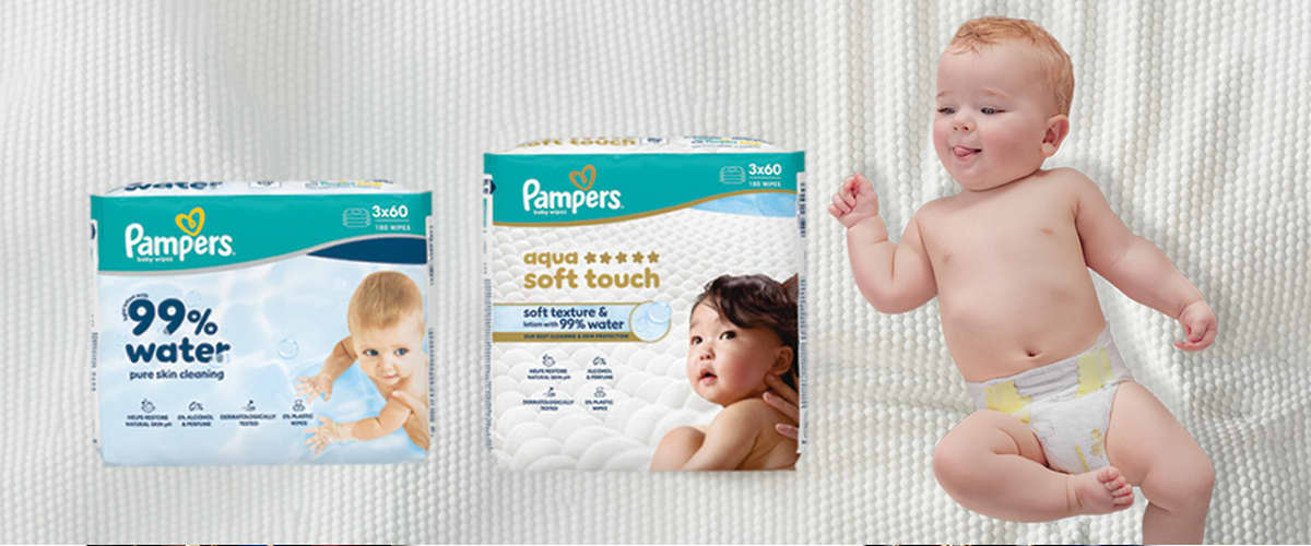 Nežna izbira za najobčutljivejšo kožo: novi Pampers robčki