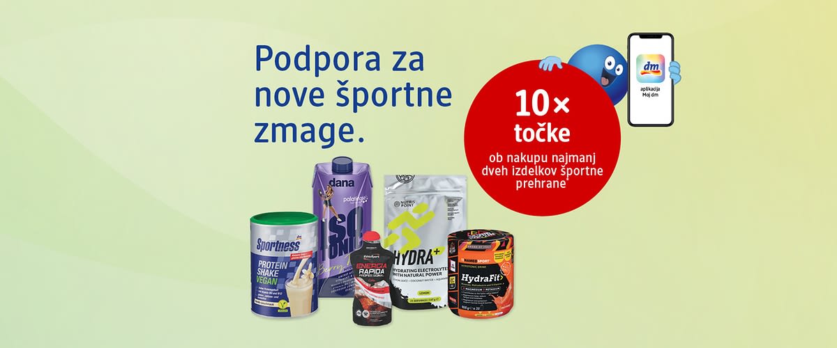 Podpora za nove športne zmage z različnimi športnimi dodatki in oglasom 10x točke