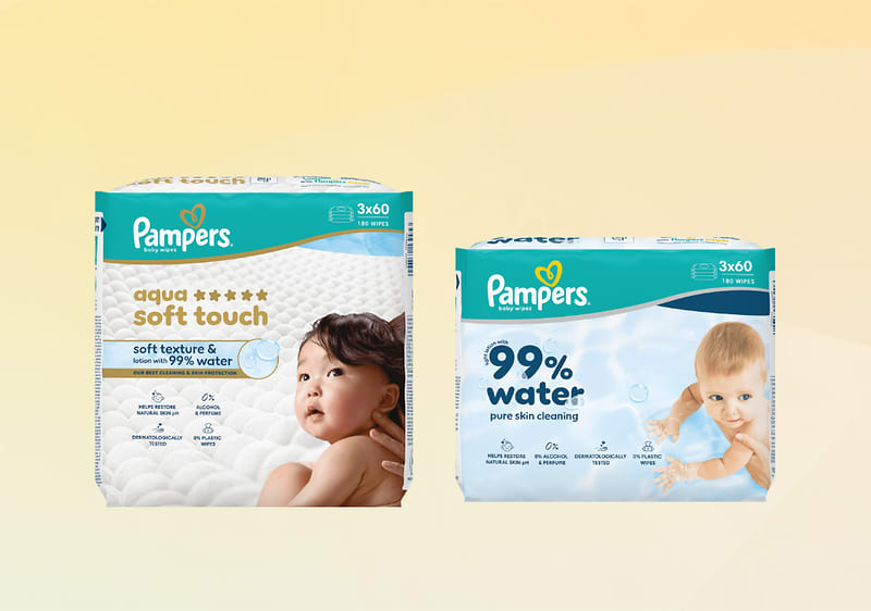 Nežna izbira za najobčutljivejšo kožo: novi Pampers robčki 