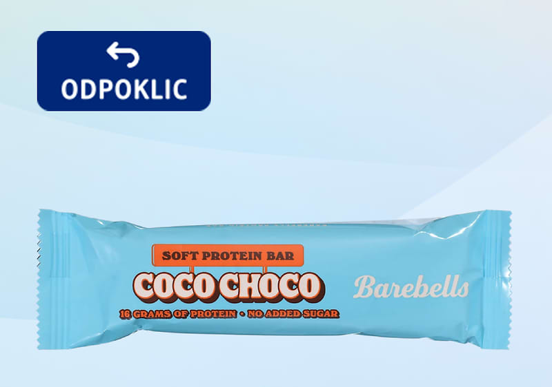 Odpoklic izdelka Barbells Soft Protein Bar Coco Choco