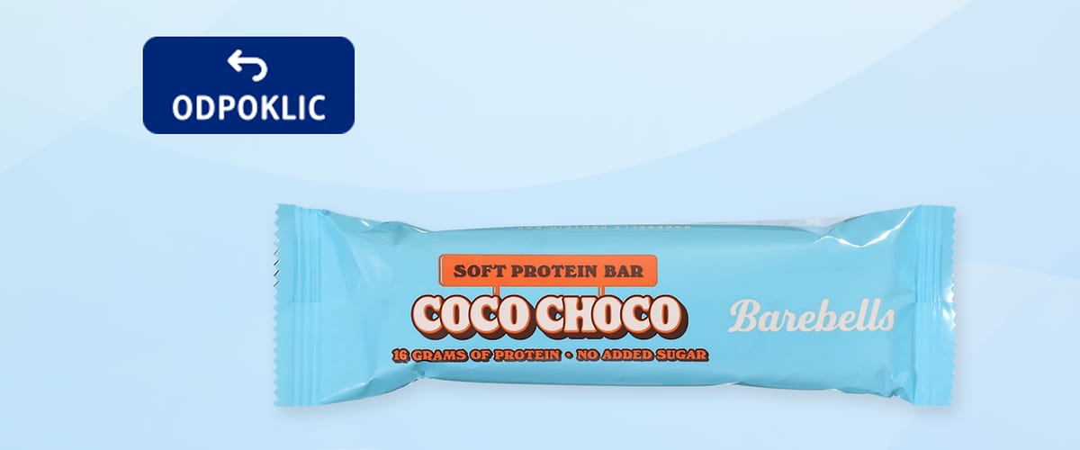 Odpoklic izdelka Barbells Soft Protein Bar Coco Choco