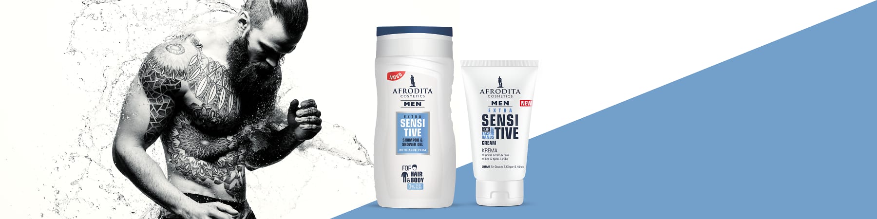 Nega občutljive moške kože