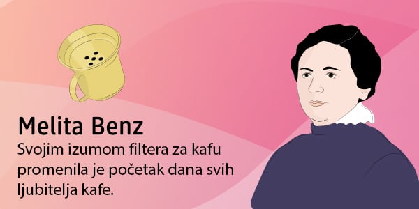 Eine Illustration von Josphine Cochrane, der Erfinderin des Geschirrspülers.