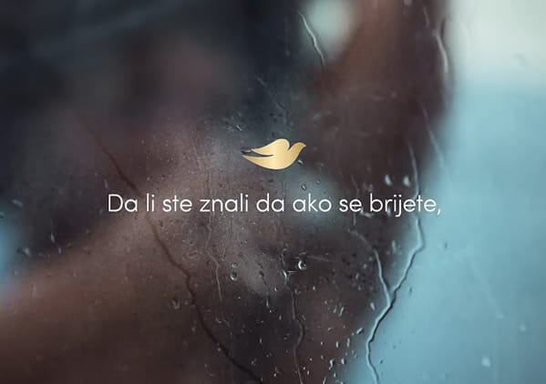 Slika koja prikazuje vodene kapi na staklu i tekst na srpskom ključna reč brijete