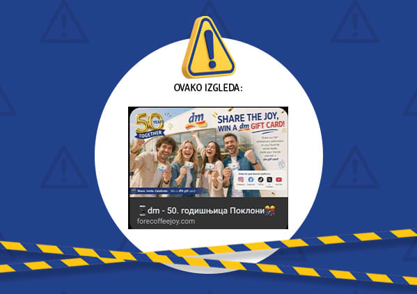 Slika koja prikazuje promotivni poster dm povodom 50 godina sa grupom nasmejanih ljudi</i>