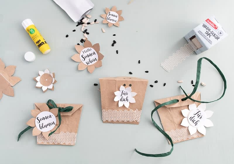 Uhu, Washi Tape und Blumensamen-Tüten