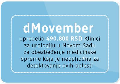 dMovember – donacija Klinici za urologiju u Novom Sadu
