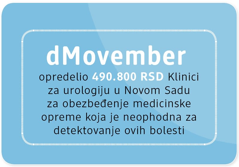 dMovember – donacija Klinici za urologiju u Novom Sadu
