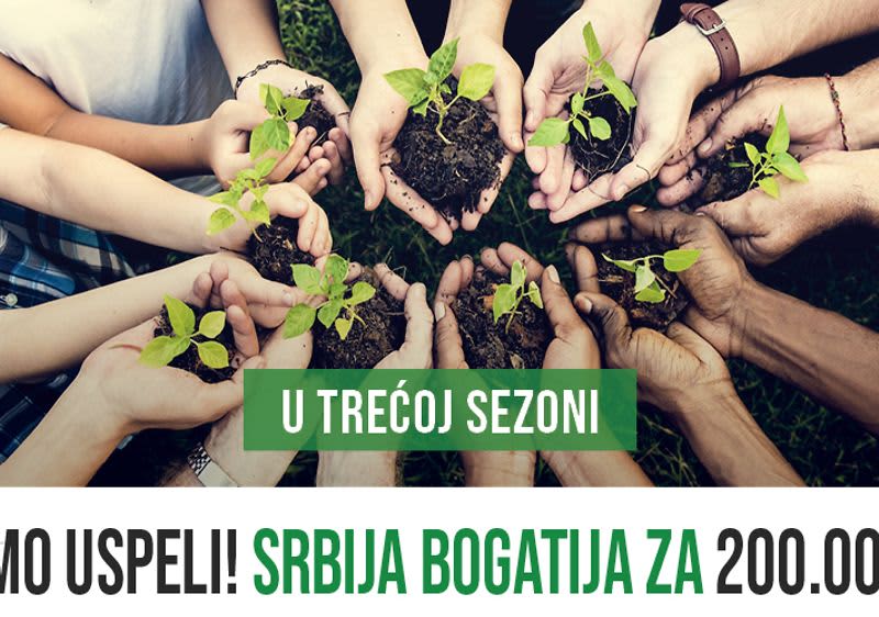 Srbija bogatija za ukupno 350.000 sadnica