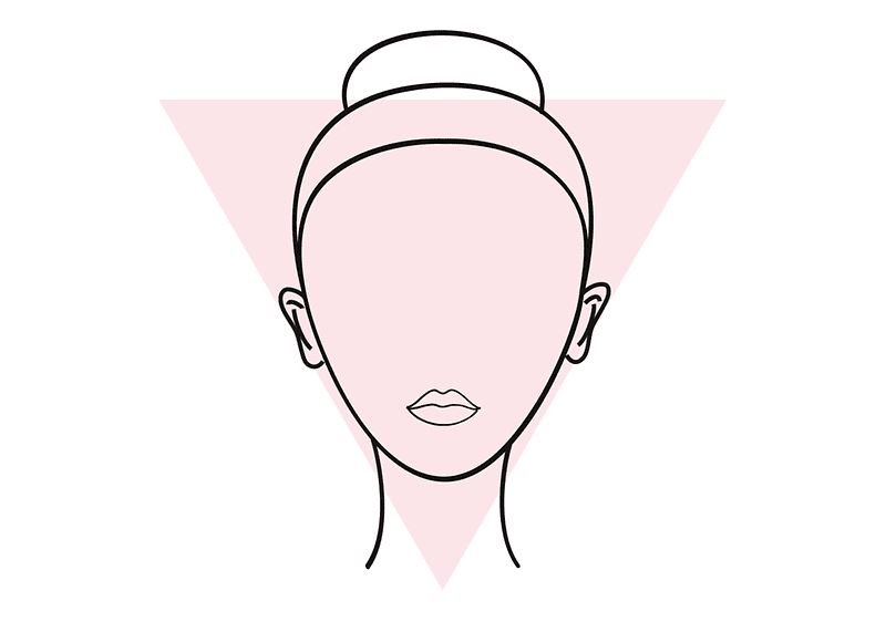 dreieckige Gesichtsform