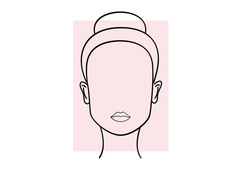 rechteckige Gesichtsform