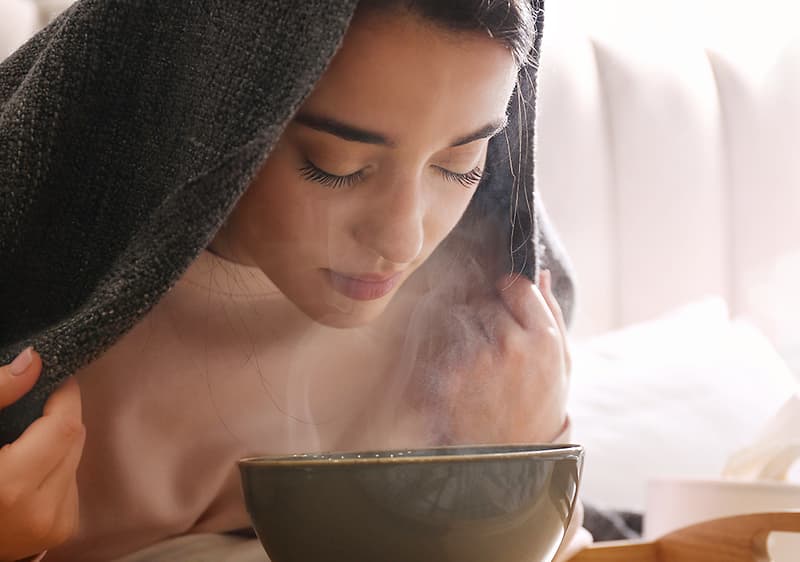 Dampfbad fürs Gesicht