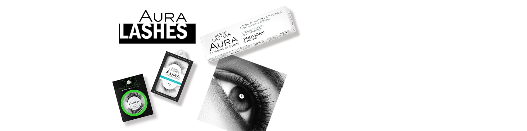 AURA veštačke trepavice i lepak