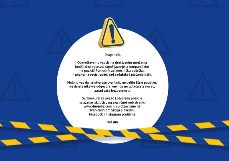 obaveštenje za kupce