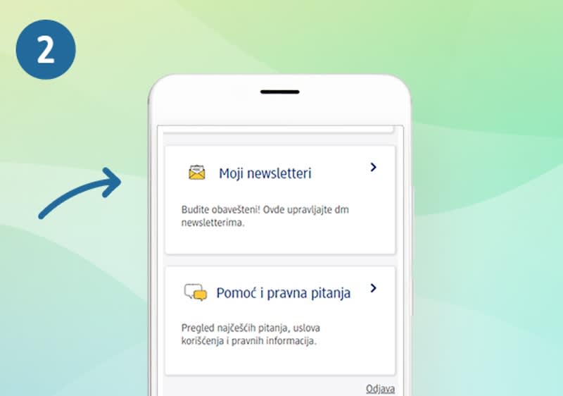 Schritt 2: Screen: Mein dm-Konto Bereich