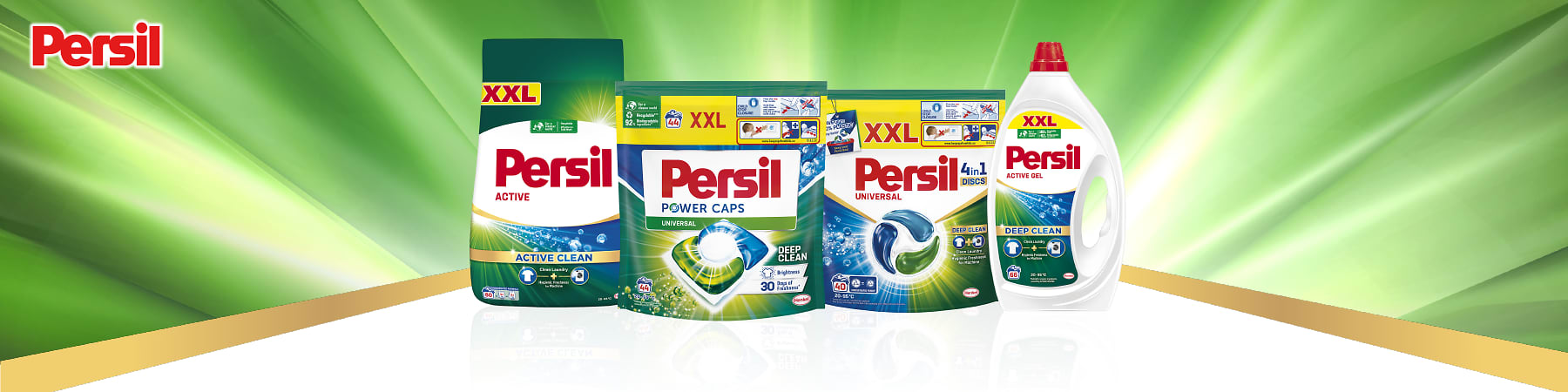 Slika koja prikazuje više Persil deterdženata za pranje veša