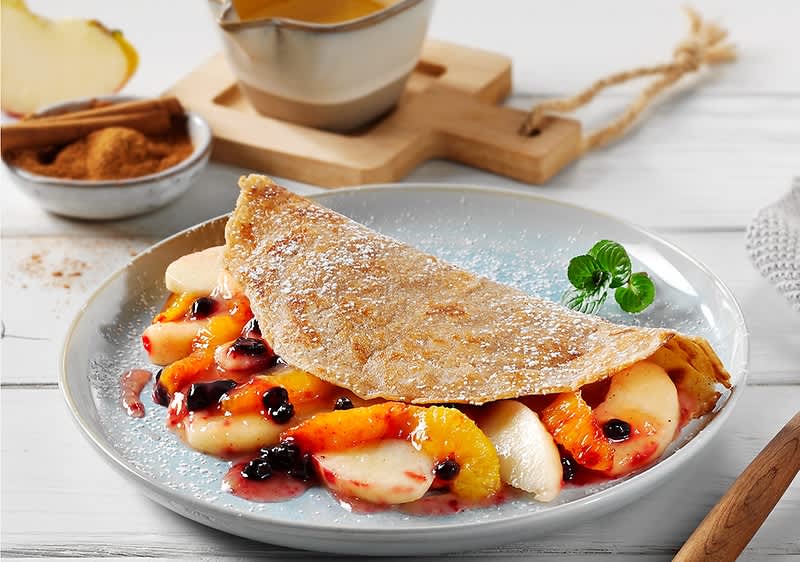  Gefüllte Apfelpfannkuchen