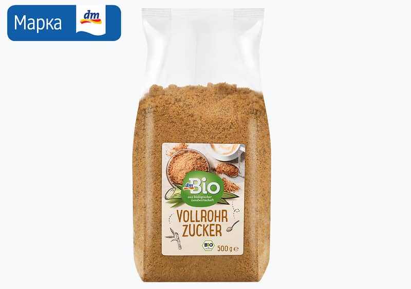 dmBio шеќер од шеќерна трска, 500 г