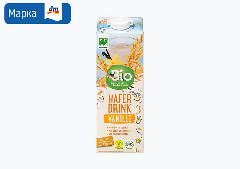 dmBio напиток од соја со ванила, 1 л 