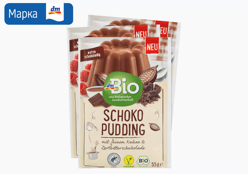 dmBio пудинг од чоколадо, 3х35 г