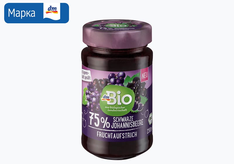 dmBio џем од рибизли, 340 г 