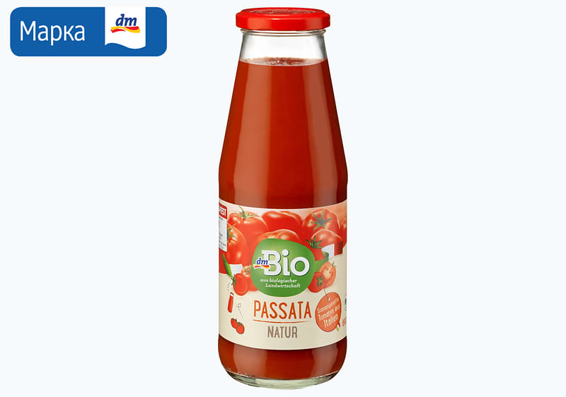 dmBio пасиран домат, 690 г