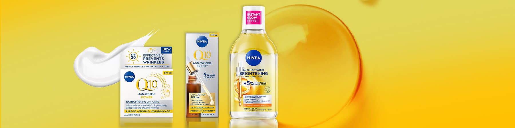 Nivea Q10 Energy Bühnebild