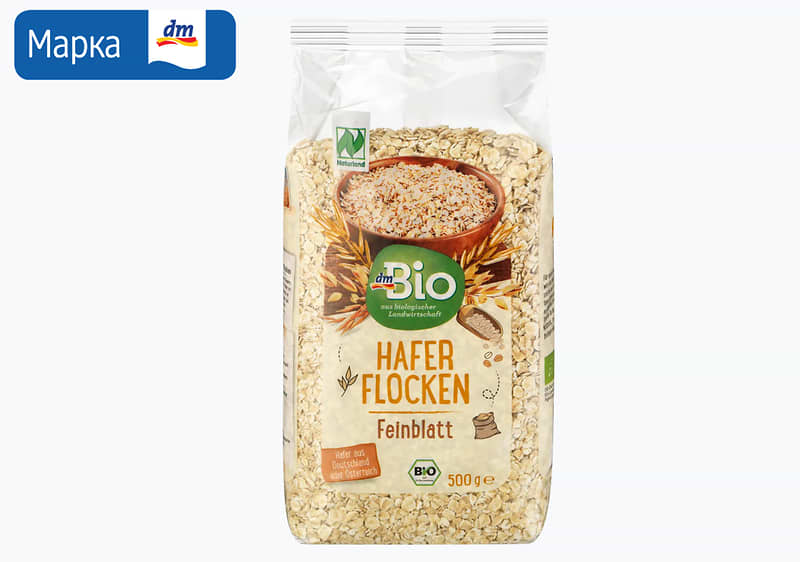 dmBio овесни снегулки, 500 г