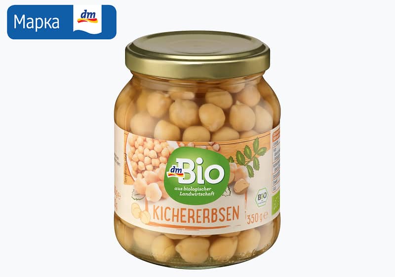 dmBio леблебија во тегла, 350 г