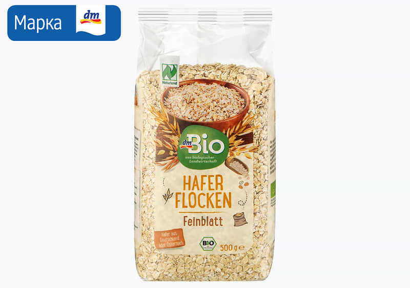 dmBio овесни снегулки, 500 г