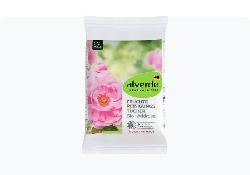 alverde влажни марамици за чистење лице, 25/1