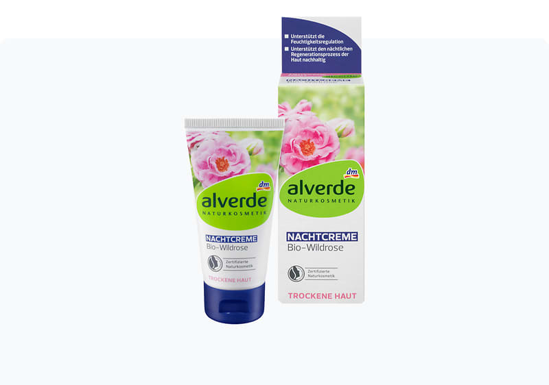 alverde ноќен крем за лице, 50 мл