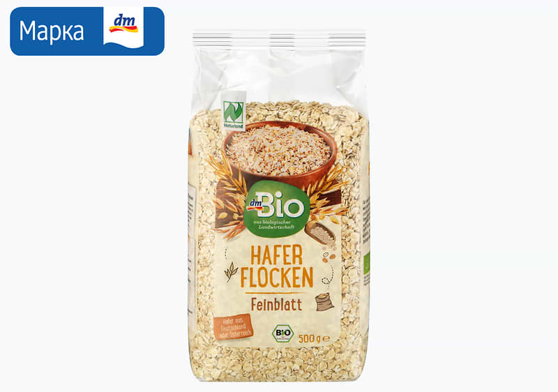 dmBio овесни снегулки, 500 г