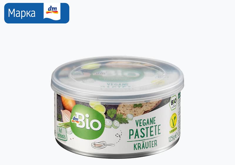 dmBio веган паштета, 125 г