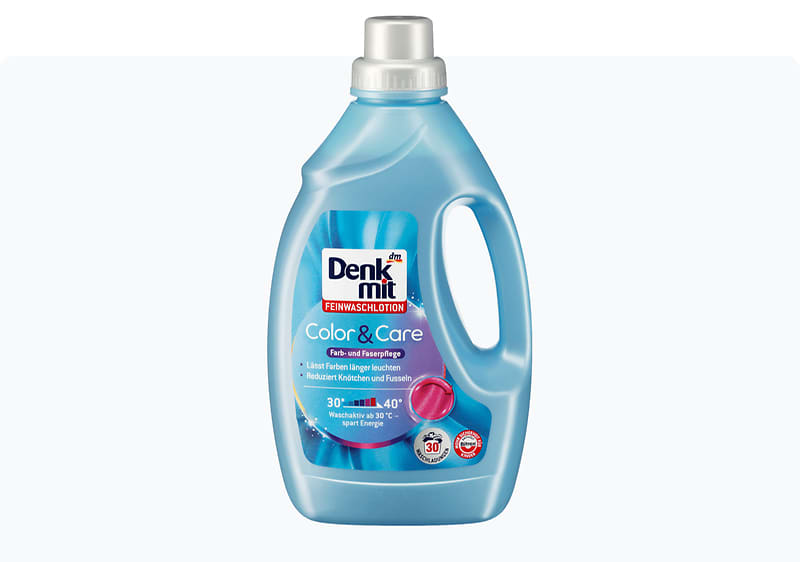 Denkmit детергент за алишта Color&Care, 1.5 л 30 перења