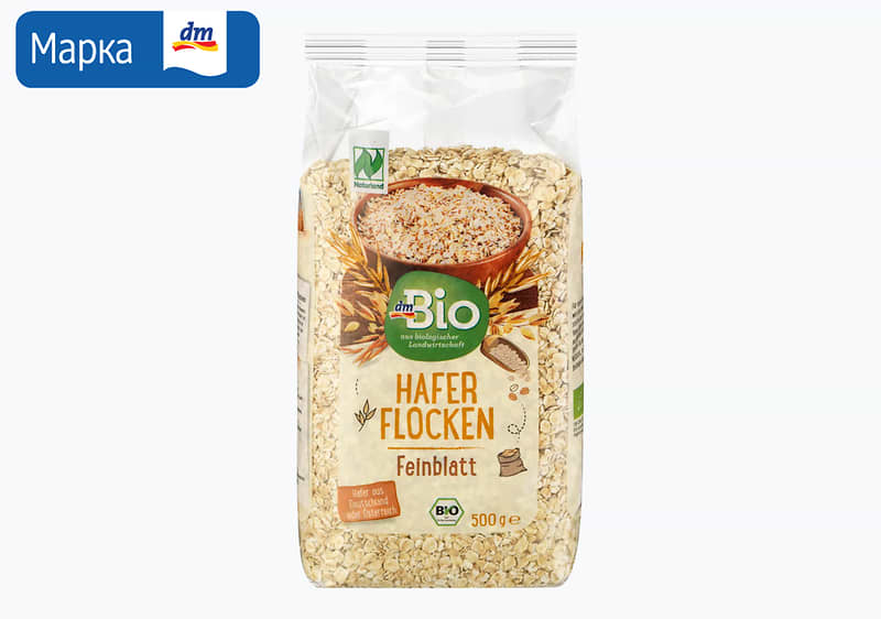 dmBio овесни снегулки, 500 г