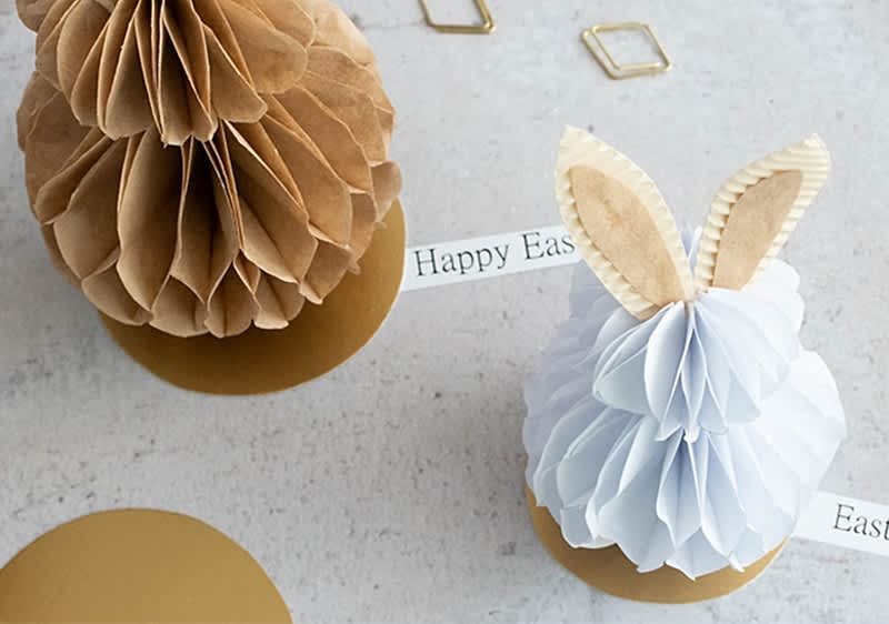 Waben-Osterhasten zum selber basteln